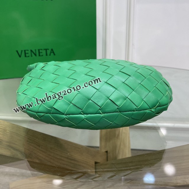 Bottega veneta高端女包 98080小號 寶緹嘉爆款jodie新版本2代編織打結圓形hobo包 BV經典款羊皮手工編織女包  gxz1253